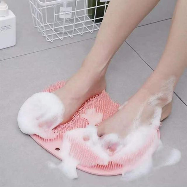Foot Scrubbing Pad Bathroom Bath Brush Multifunctional Scrubbing Foot Massage Pad Non-Slip Foot Pad Silicone Bath Brush